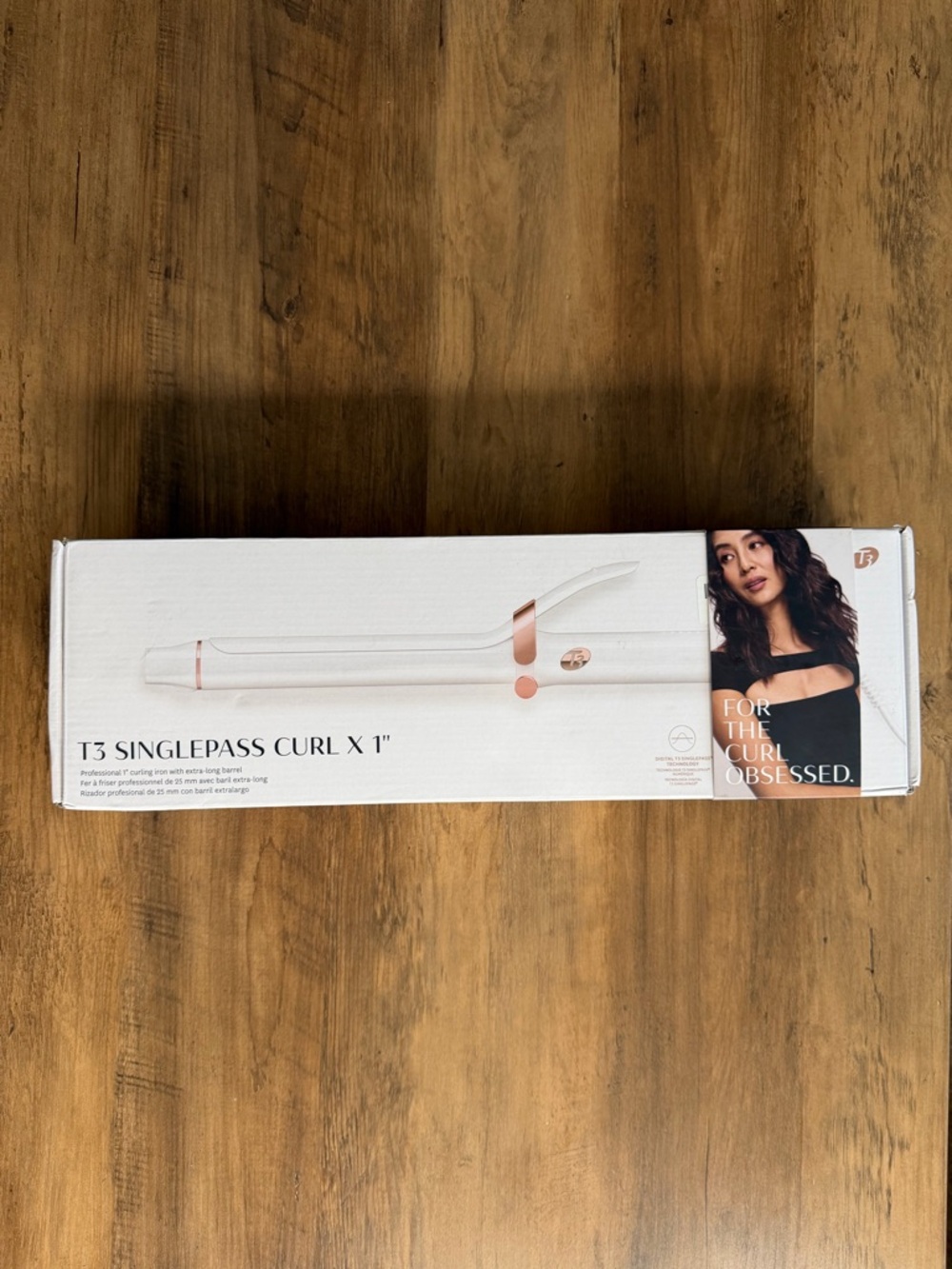 T3 Singlepass 1” Curling Iron Extra Long Barrel NEW